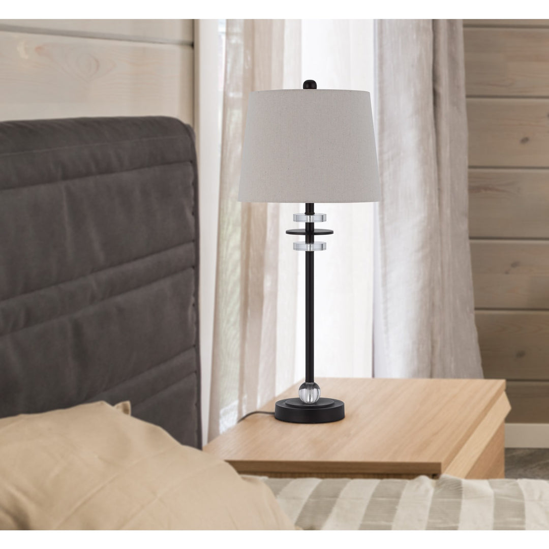 60W Sitka Buffet Lamp With Crystal Accent Font