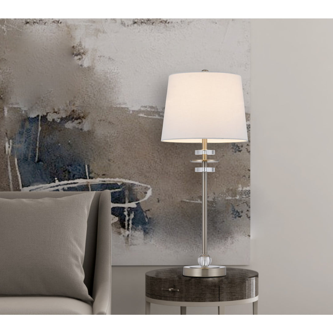 60W Sitka Buffet Lamp With Crystal Accent Font