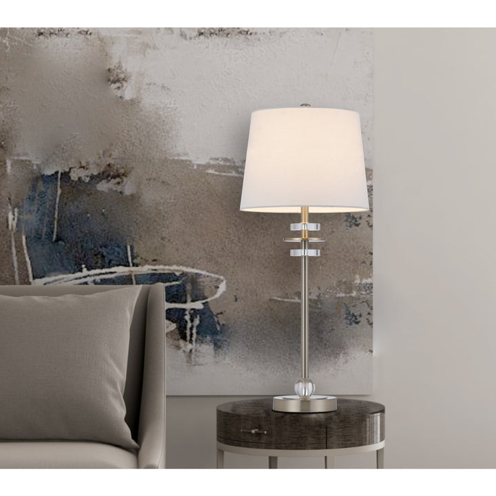 60W Sitka Buffet Lamp With Crystal Accent Font