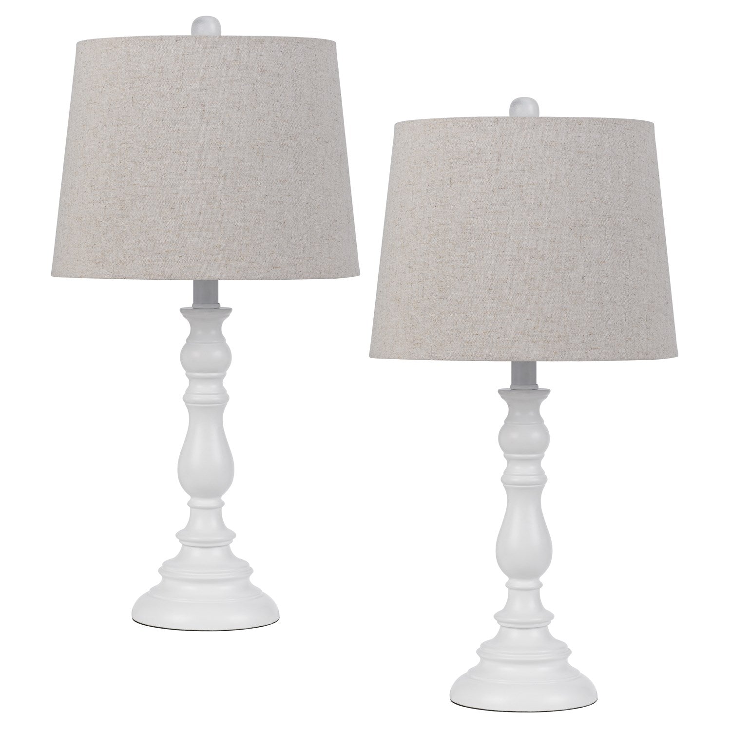 60W Chester Resin Table Lamp With Hardback Taper Drum Fabric Shade by CAL Lighting