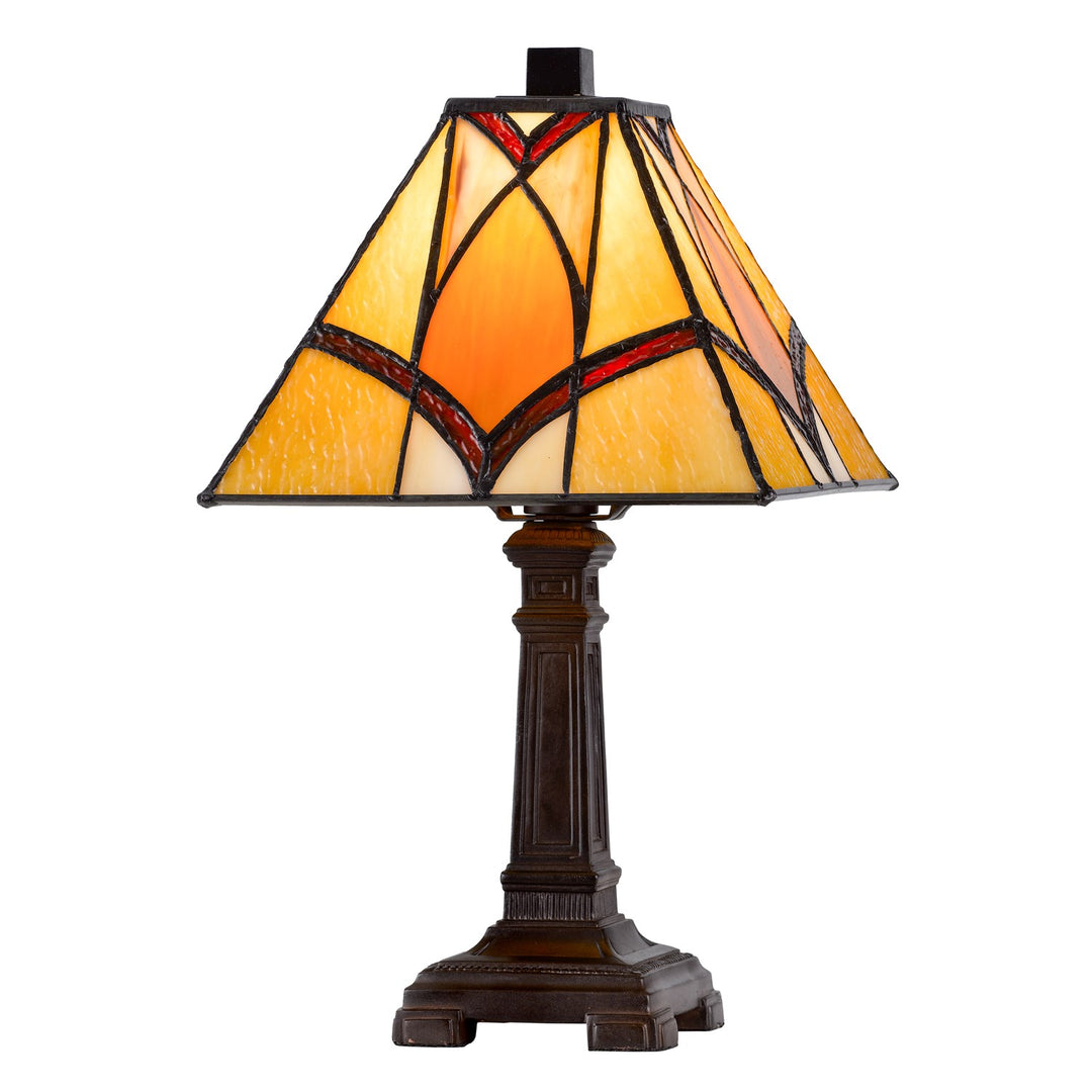 40W Metal/Resin Tiffany Accent Lamp With Inline Switch by CAL Lighting