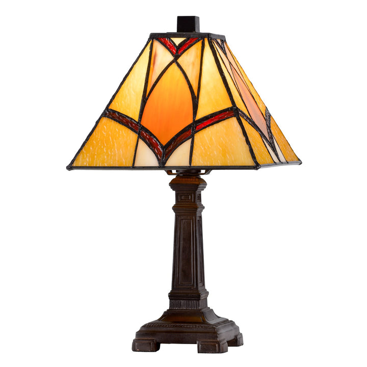 40W Metal/Resin Tiffany Accent Lamp With Inline Switch by CAL Lighting