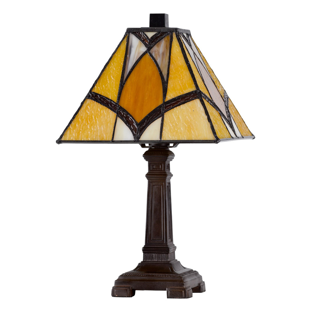 40W Metal/Resin Tiffany Accent Lamp With Inline Switch