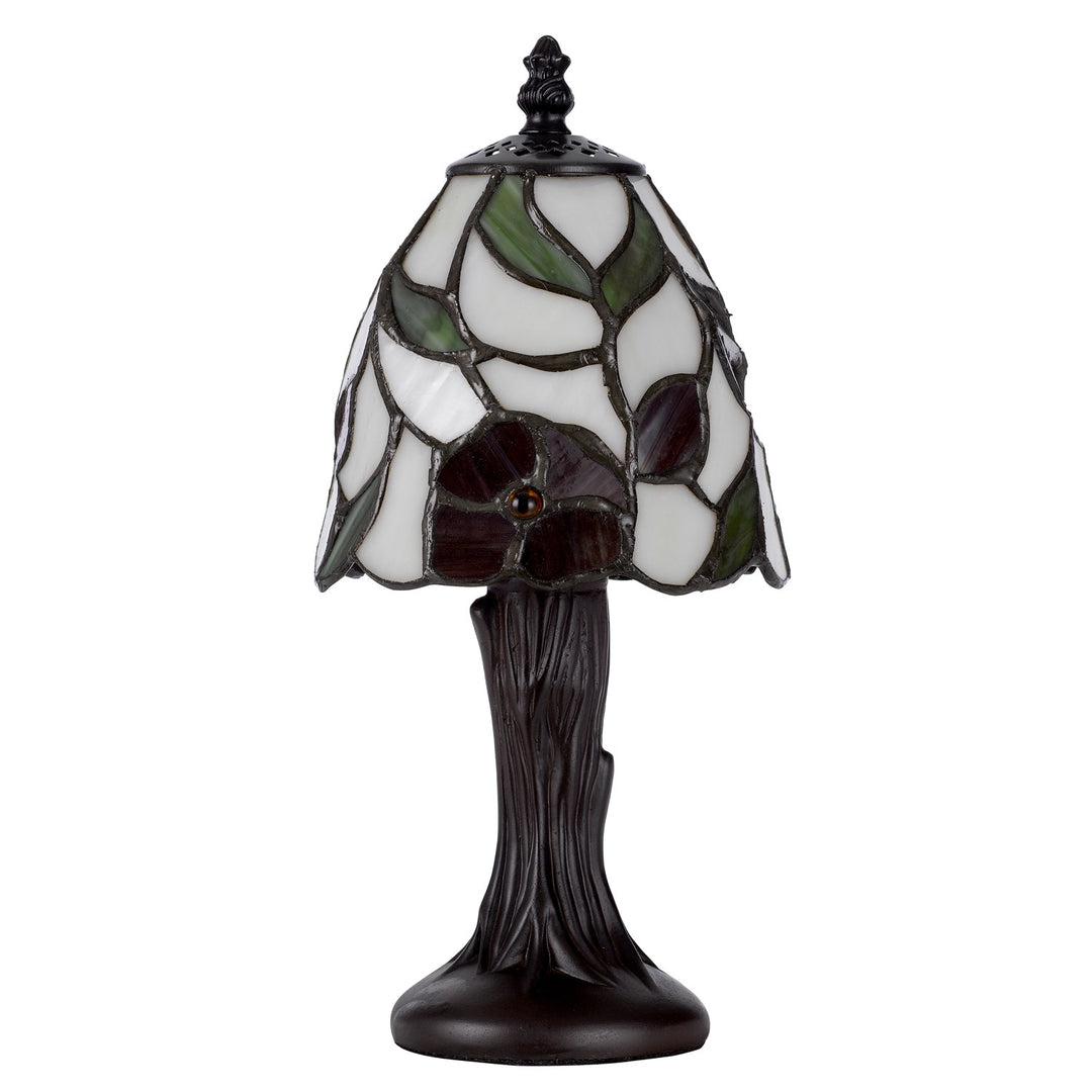 40W Metal/Resin Tiffany Accent Lamp With Inline Switch