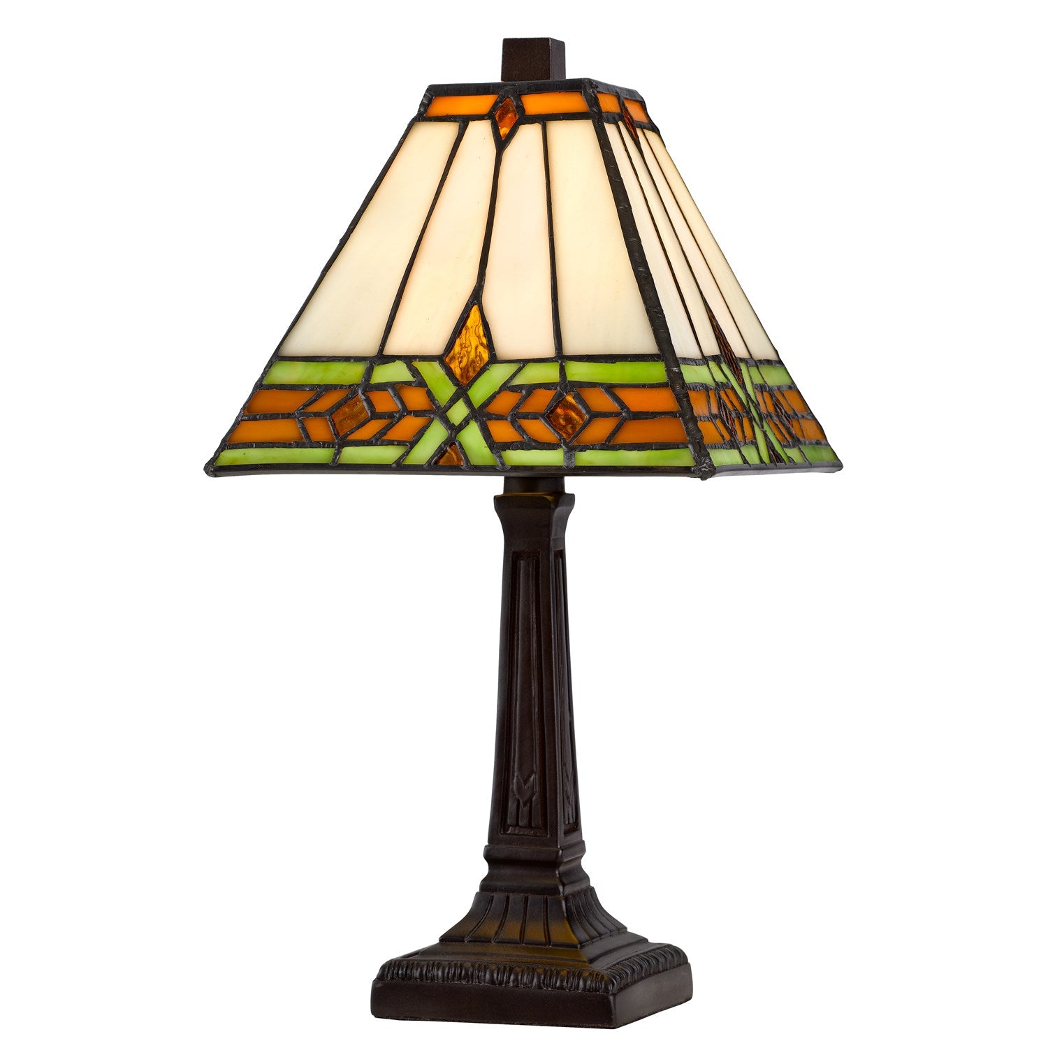 40W Metal/Resin Tiffany Accent Lamp With Inline Switch by CAL Lighting