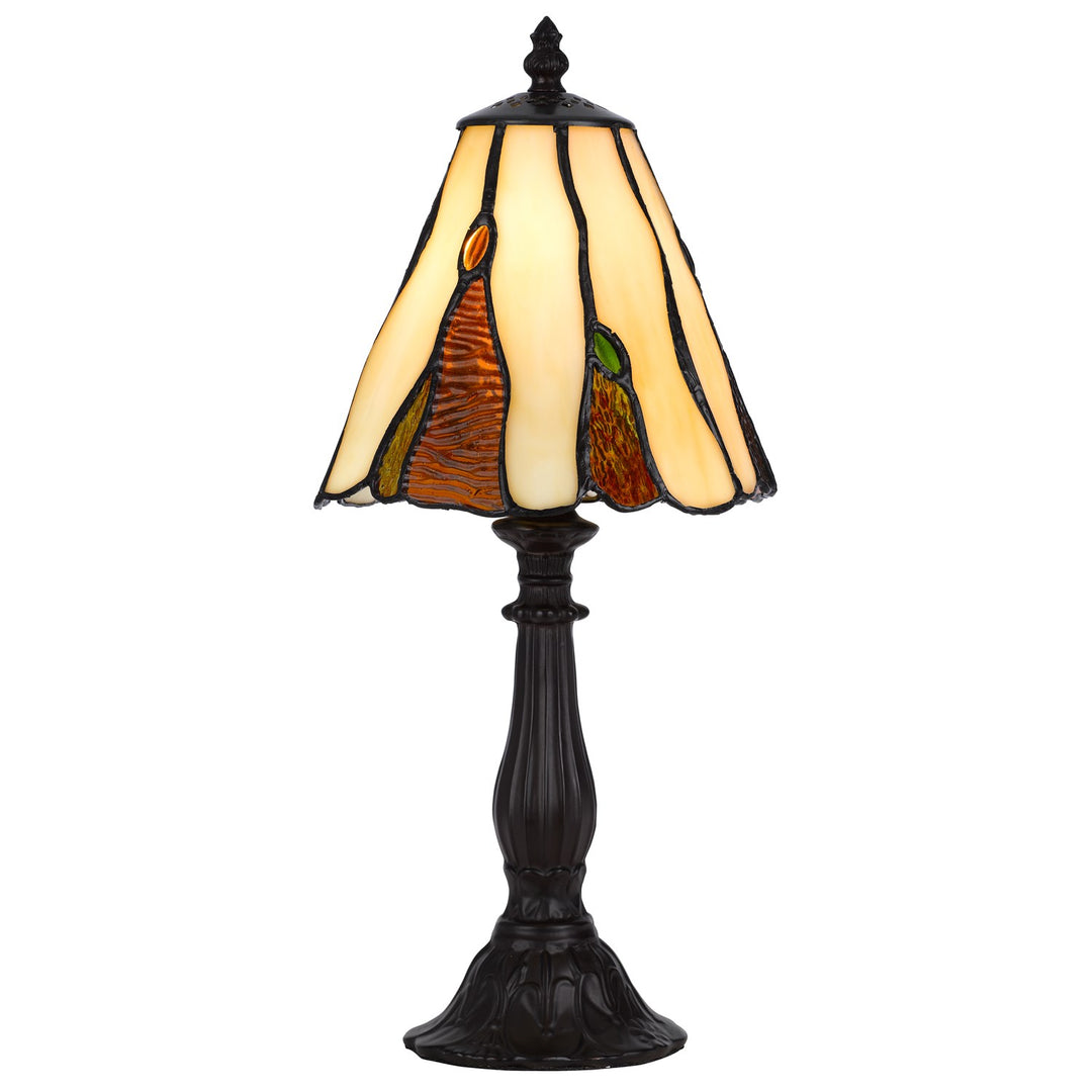 40W Metal/Resin Tiffany Accent Lamp With Inline Switch by CAL Lighting