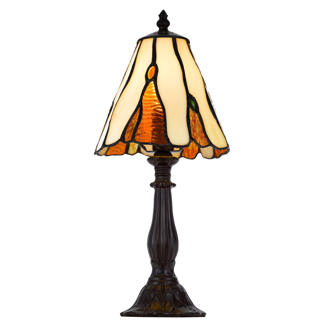 40W Metal/Resin Tiffany Accent Lamp With Inline Switch