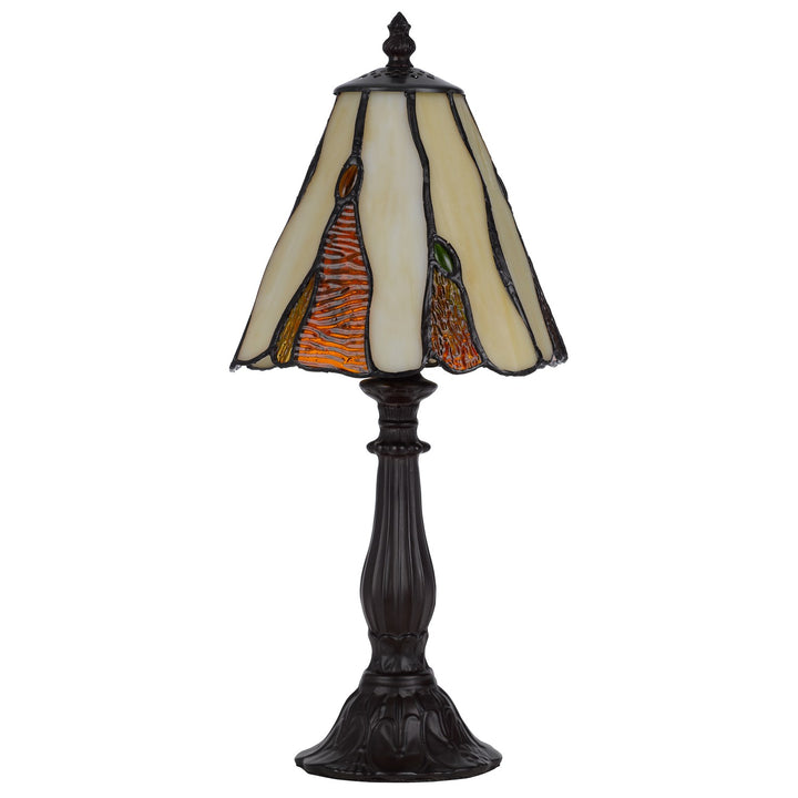 40W Metal/Resin Tiffany Accent Lamp With Inline Switch