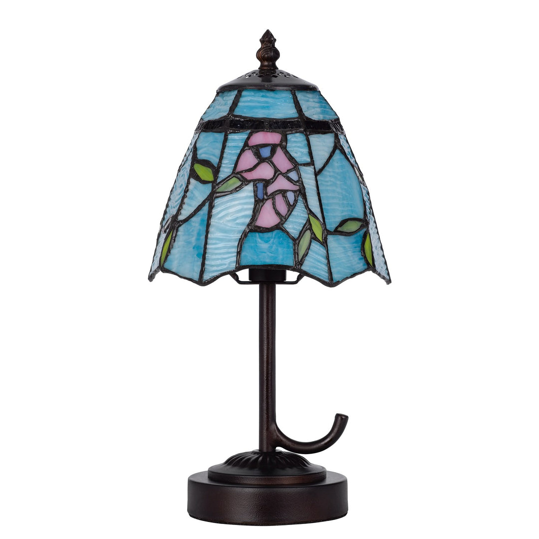 40W Metal/Resin Tiffany Accent Lamp With Inline Switch