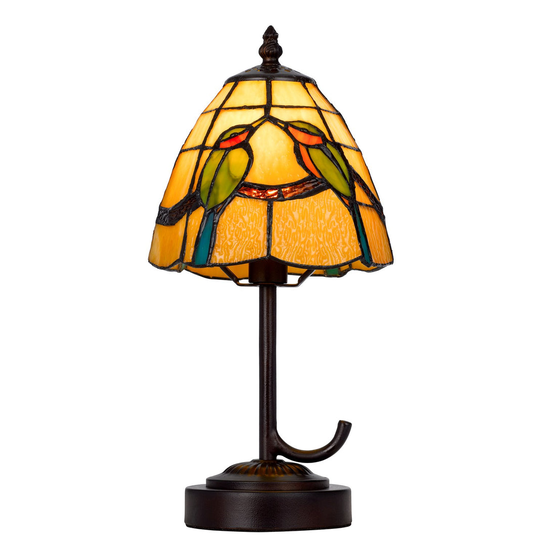 40W Metal/Resin Tiffany Accent Lamp With Inline Switch