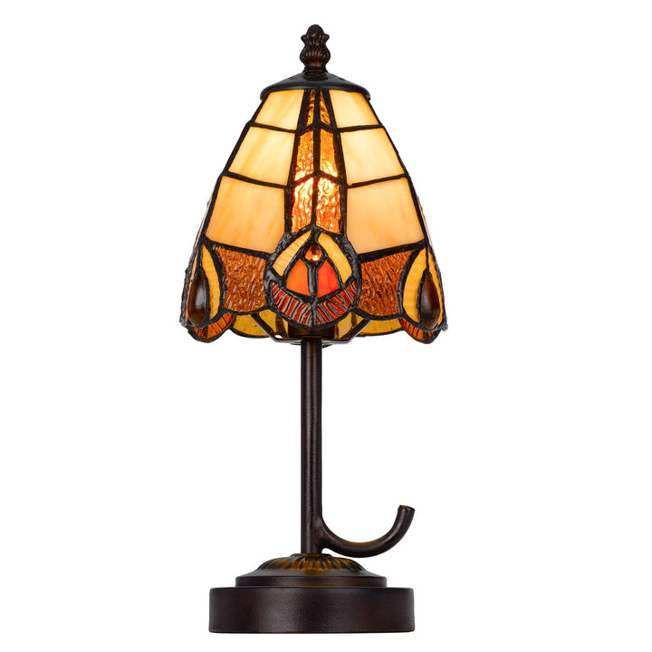 40W Metal/Resin Tiffany Accent Lamp With Inline Switch