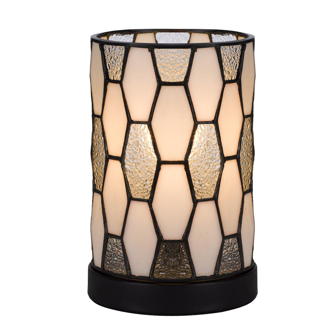 40W Metal/Resin Tiffany Accent Lamp With Inline Switch
