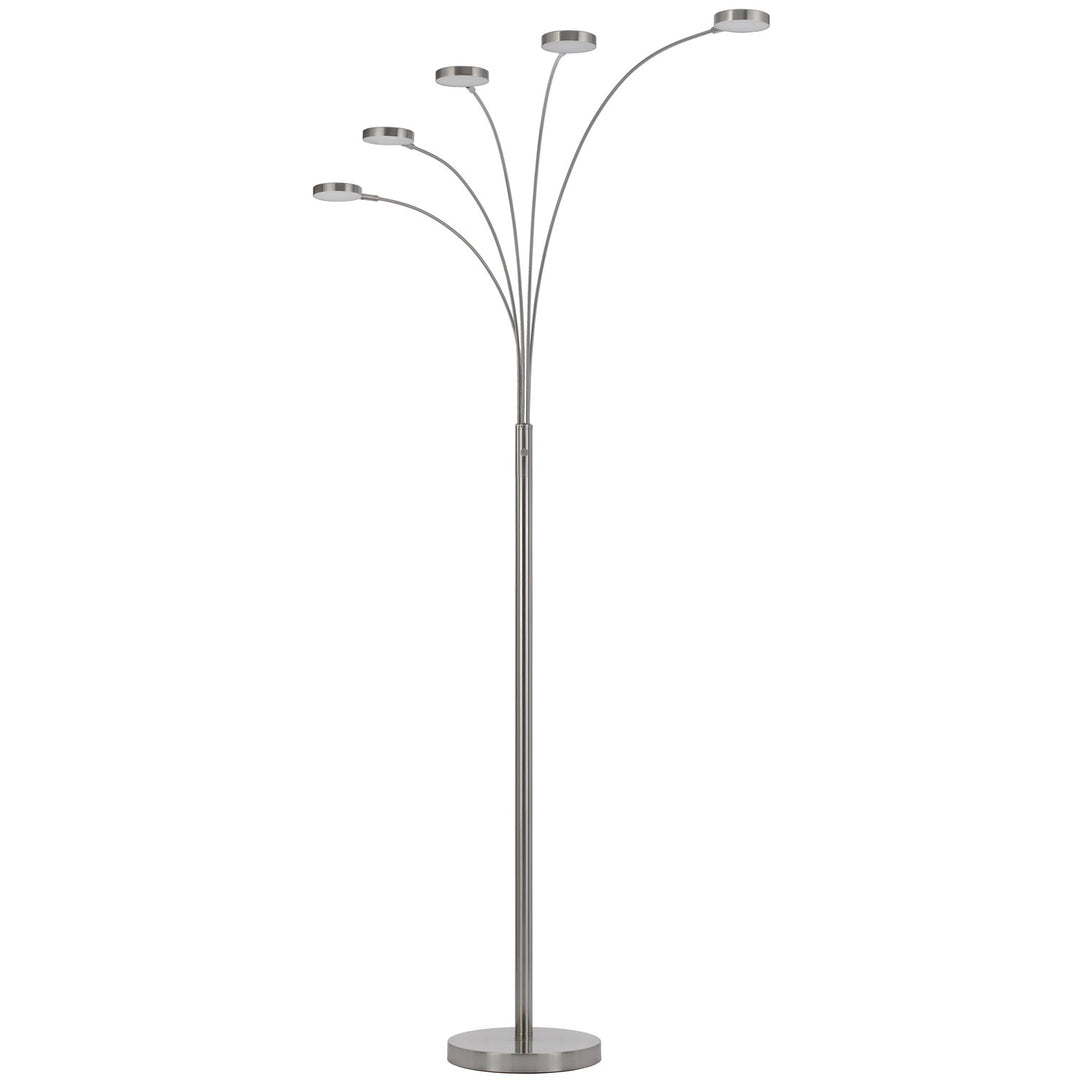Malibu Intergrated Led 8W X 5 Metal Arc Floor Lamp by CAL Lighting