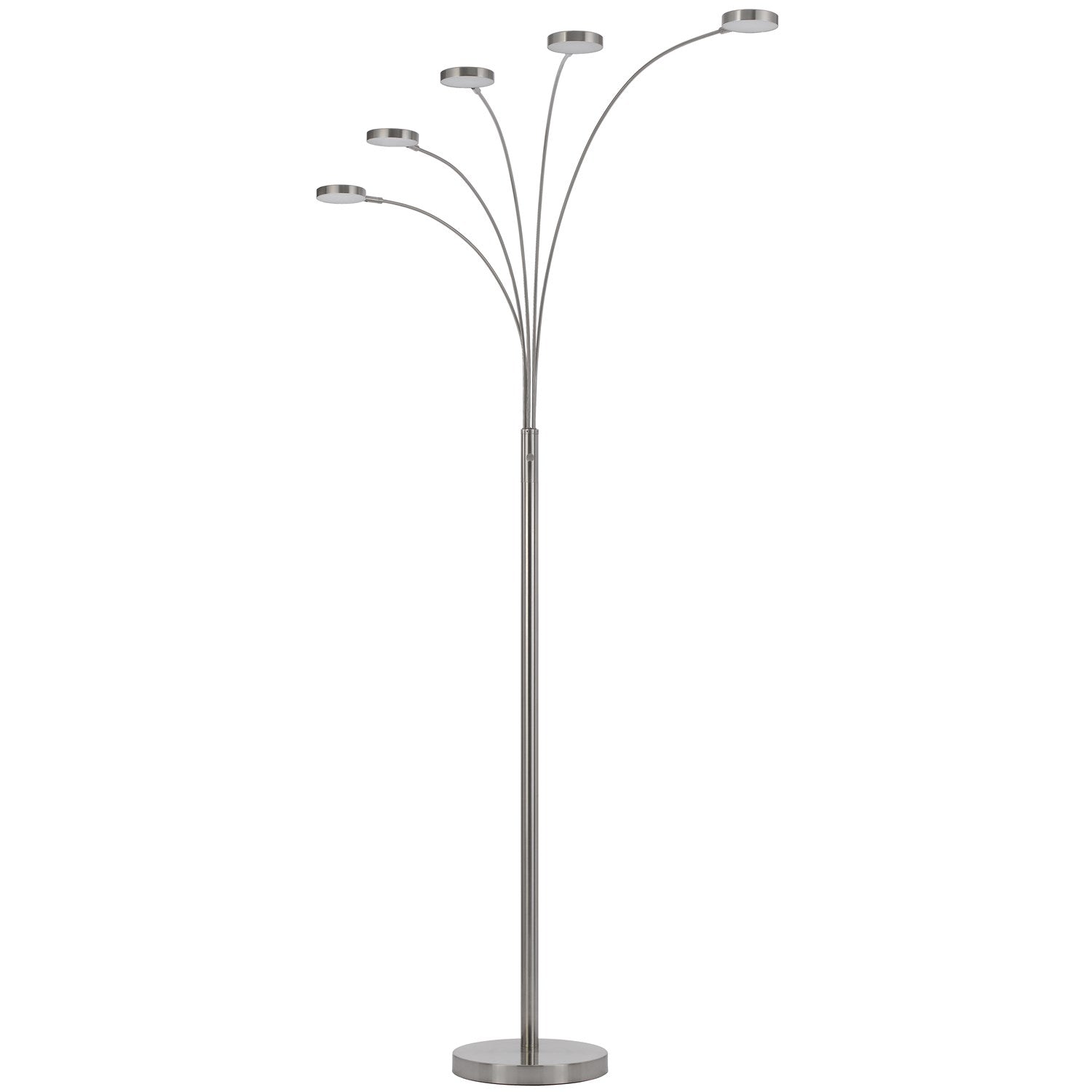 Malibu Intergrated Led 8W X 5 Metal Arc Floor Lamp by CAL Lighting