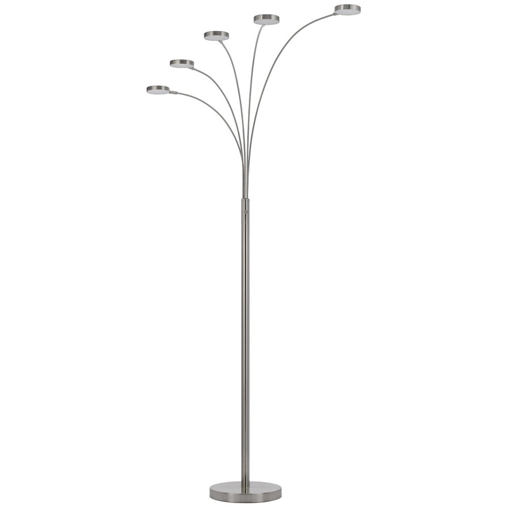 Malibu Intergrated Led 8W X 5 Metal Arc Floor Lamp by CAL Lighting