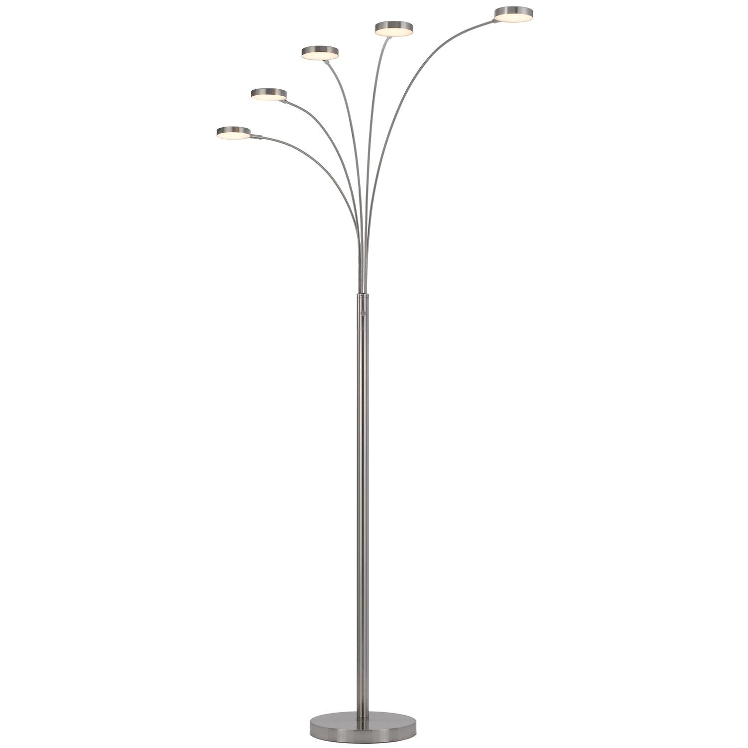 Malibu Intergrated Led 8W X 5 Metal Arc Floor Lamp