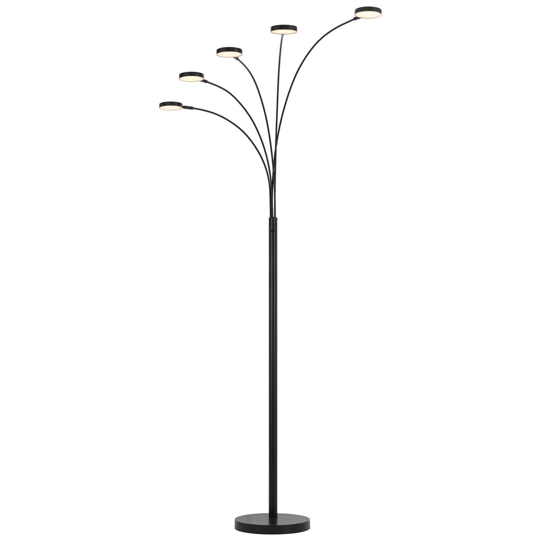 Malibu Intergrated Led 8W X 5 Metal Arc Floor Lamp