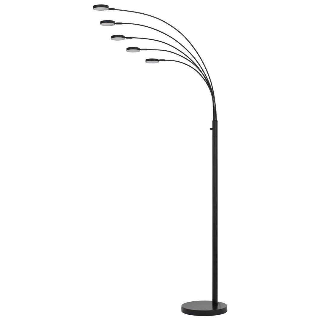 Malibu Intergrated Led 8W X 5 Metal Arc Floor Lamp