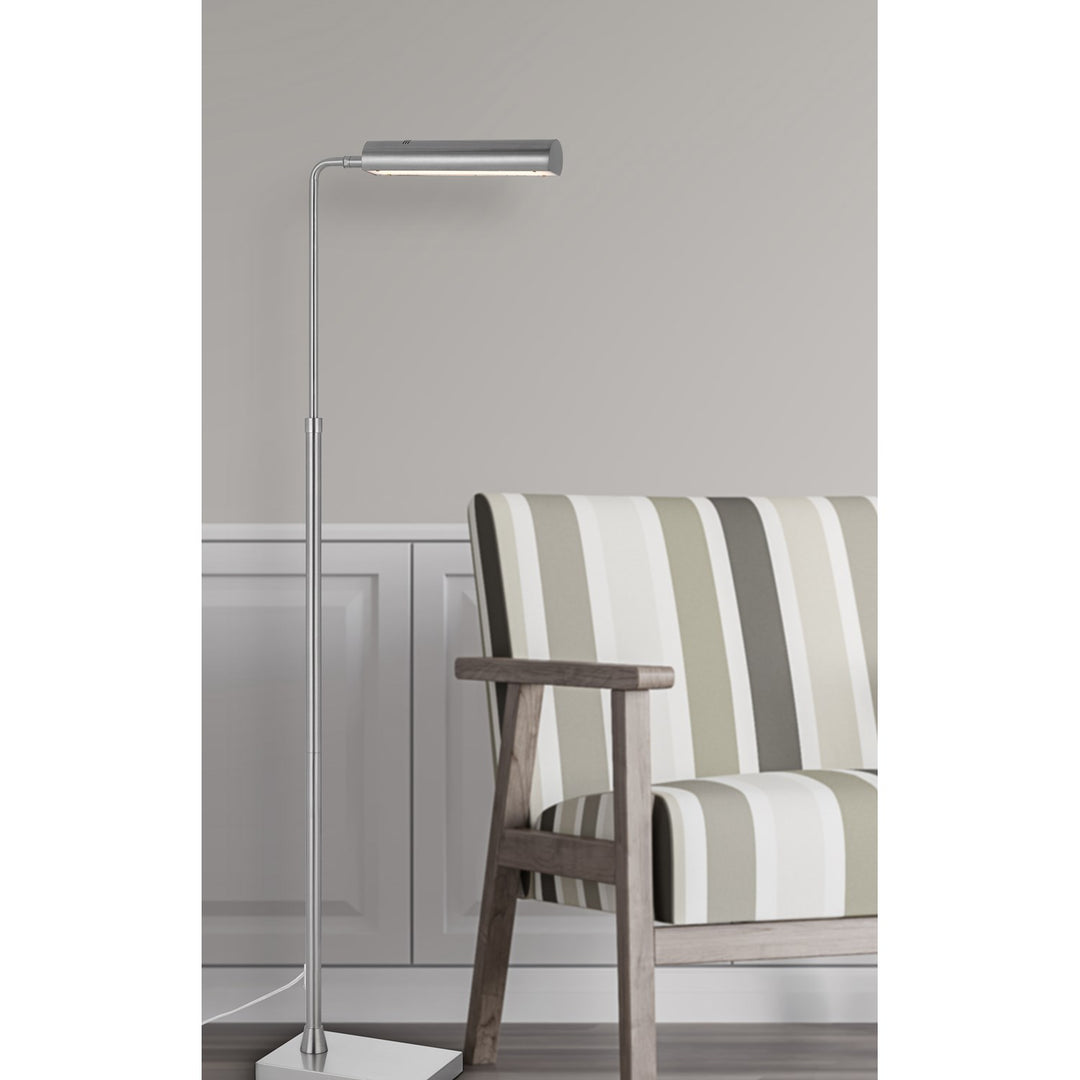 Delray 17W; 3000K Non Dimmable Integrated Led Metal Floor Lamp