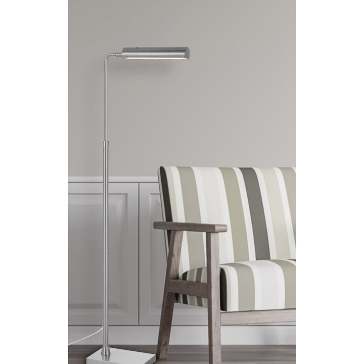 Delray 17W; 3000K Non Dimmable Integrated Led Metal Floor Lamp