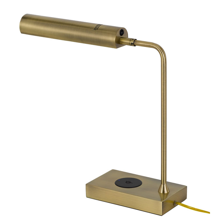 Delray 12W Intergrated Led Metal Desk Lamp With Wireless Charging Port