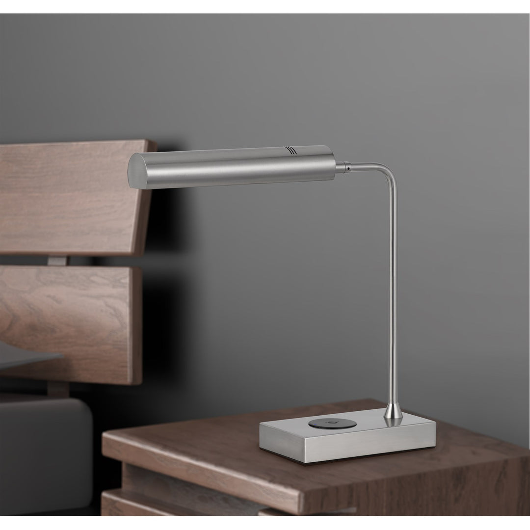 Delray 12W Intergrated Led Metal Desk Lamp With Wireless Charging Port