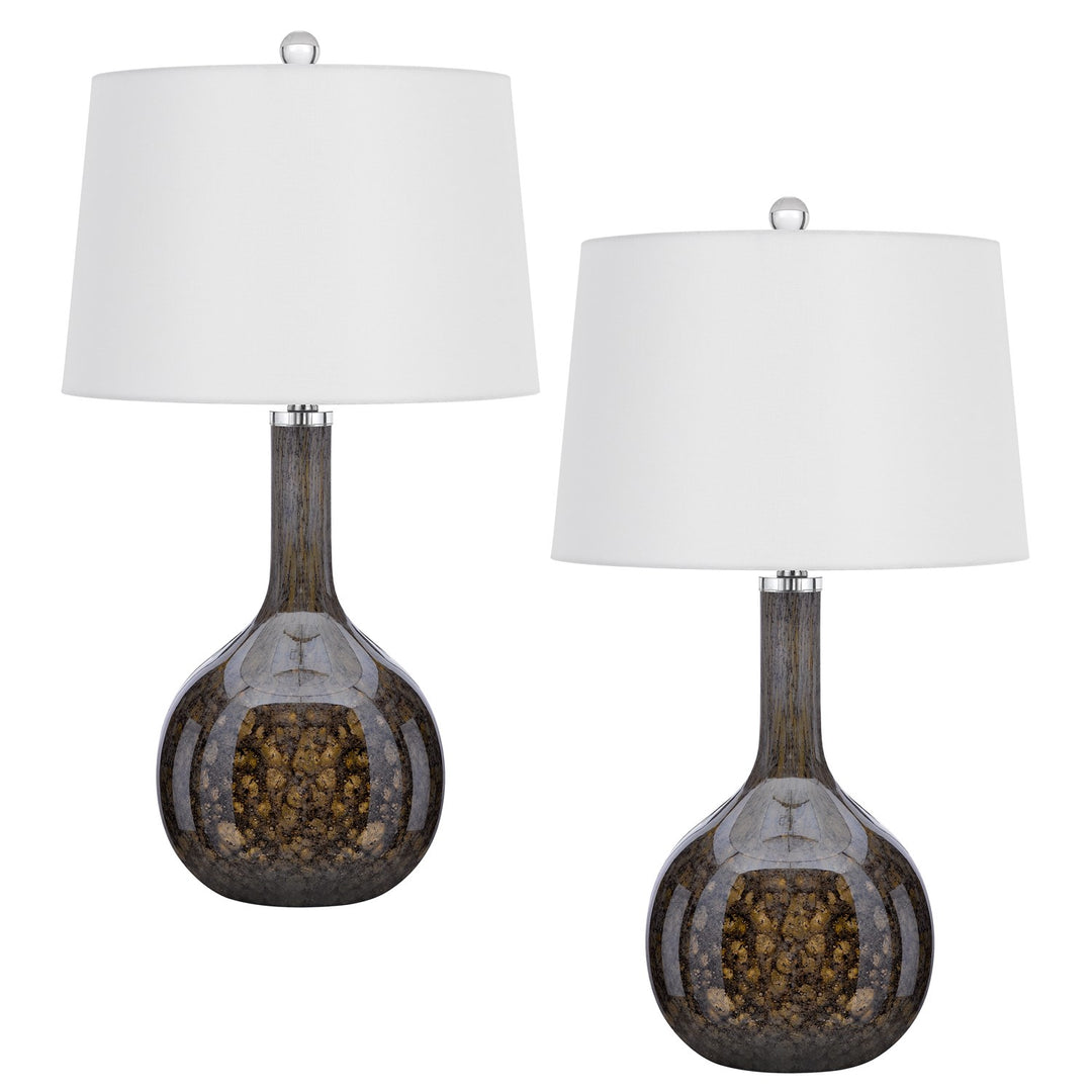 Wide Bottom Glass Table Lamp by CAL Lighting