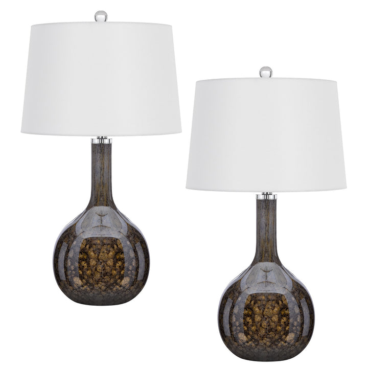 Wide Bottom Glass Table Lamp by CAL Lighting