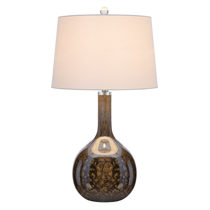 Wide Bottom Glass Table Lamp