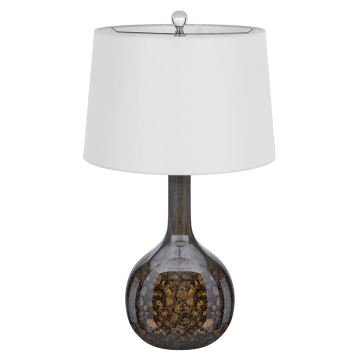 Wide Bottom Glass Table Lamp