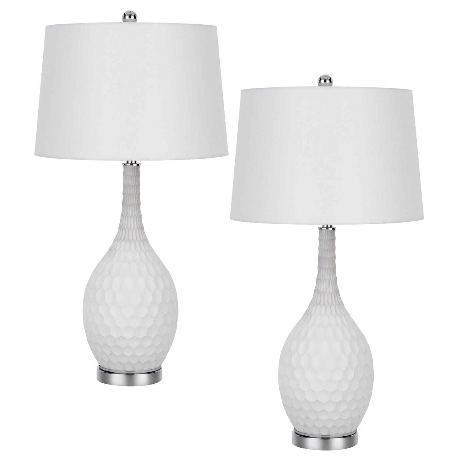 Wide Bottom Glass Table Lamp by CAL Lighting
