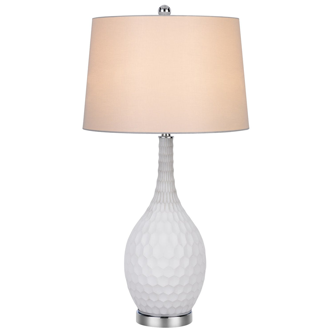 Wide Bottom Glass Table Lamp