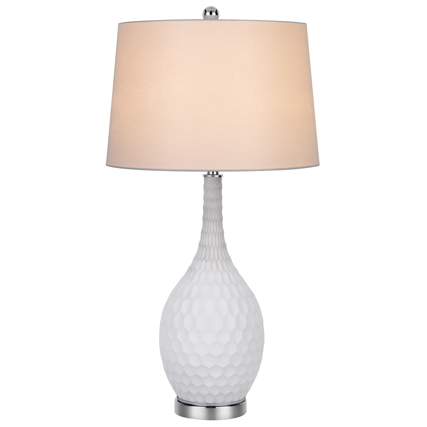 Wide Bottom Glass Table Lamp