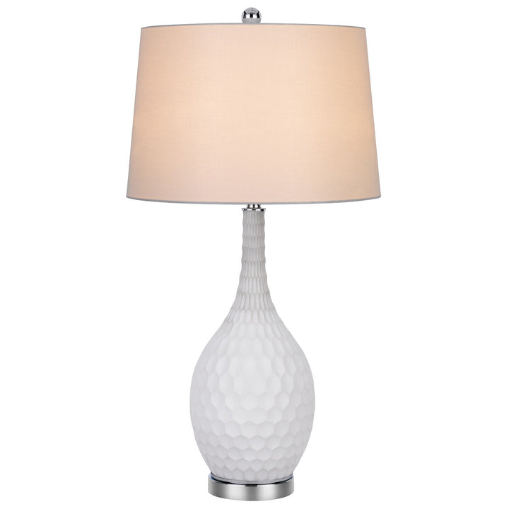 Wide Bottom Glass Table Lamp