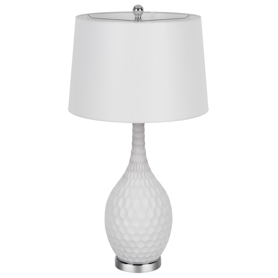 Wide Bottom Glass Table Lamp