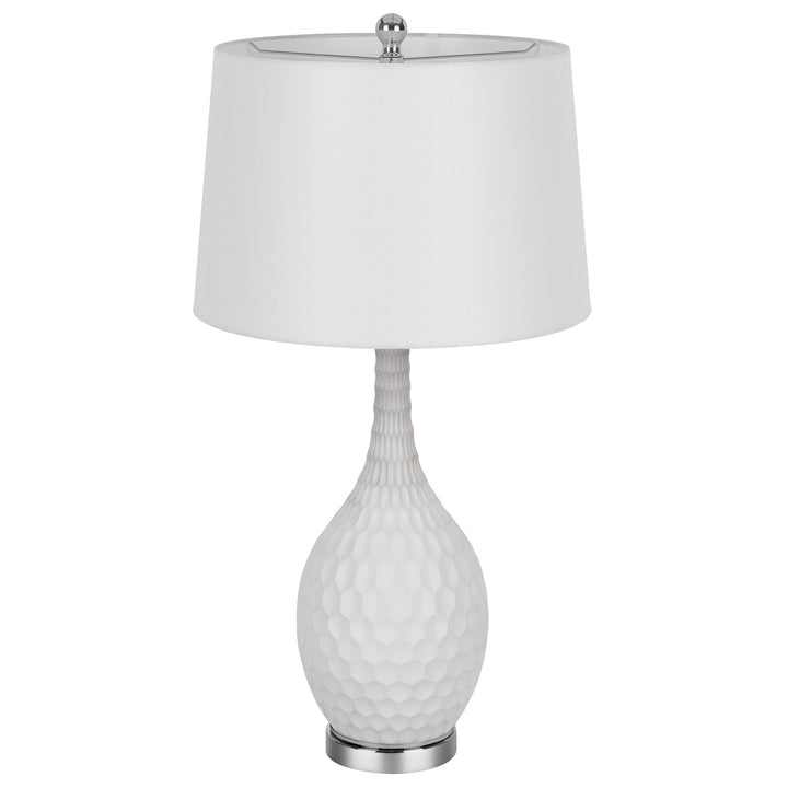 Wide Bottom Glass Table Lamp
