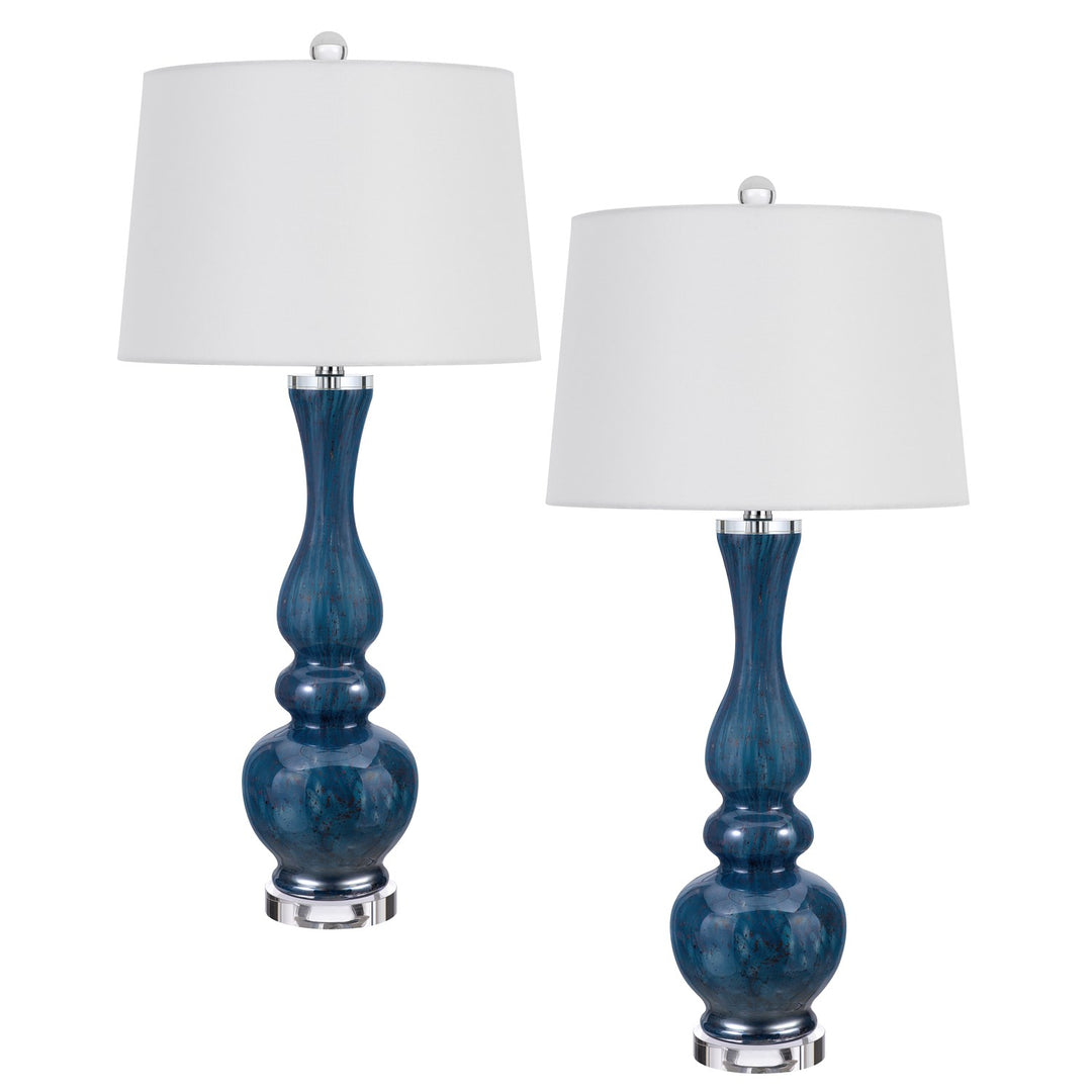 Candlestick Style Glass Table Lamp by CAL Lighting