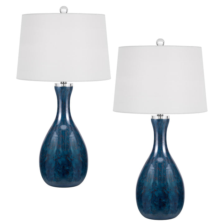 Wide Bottom Glass Table Lamp by CAL Lighting