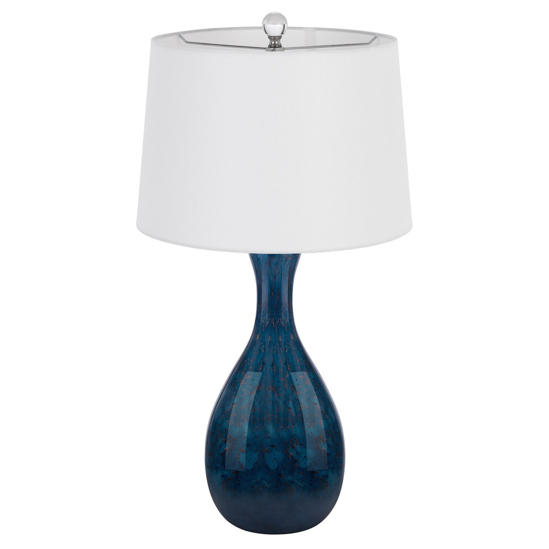 Wide Bottom Glass Table Lamp
