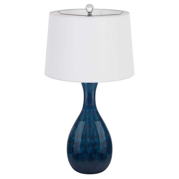 Wide Bottom Glass Table Lamp