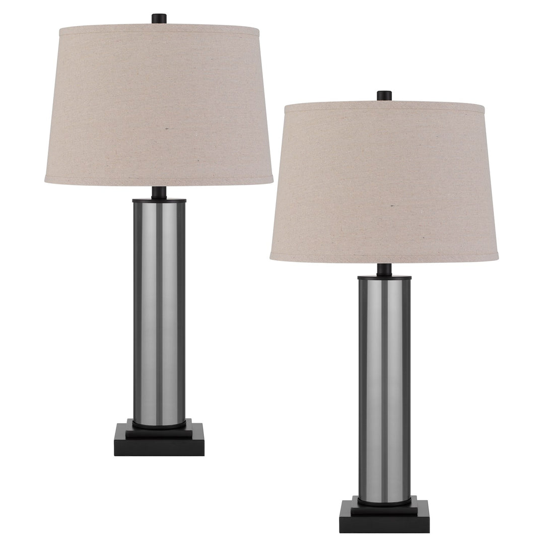 Black Cylinder Table Lamps by CAL Lighting