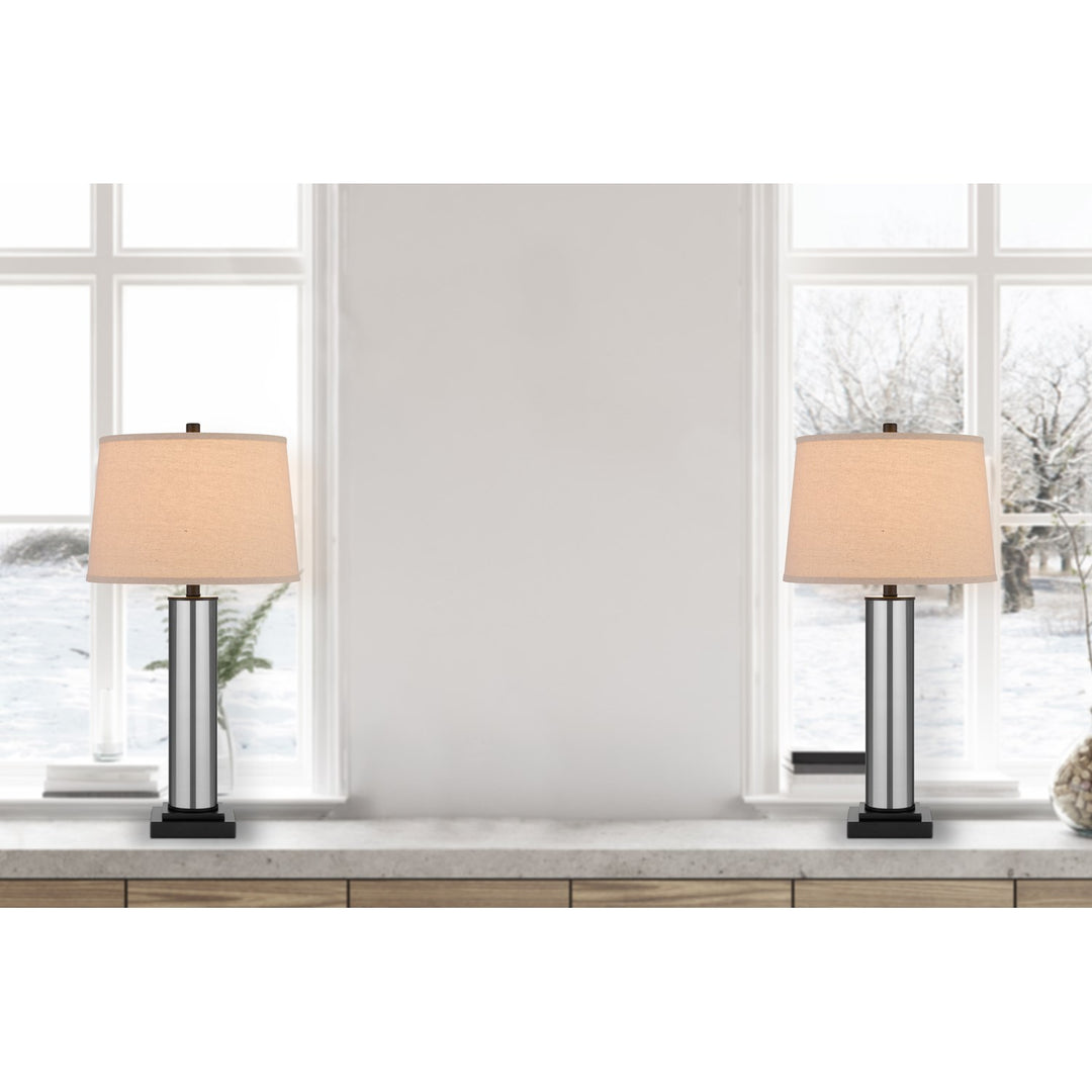 Black Cylinder Table Lamps