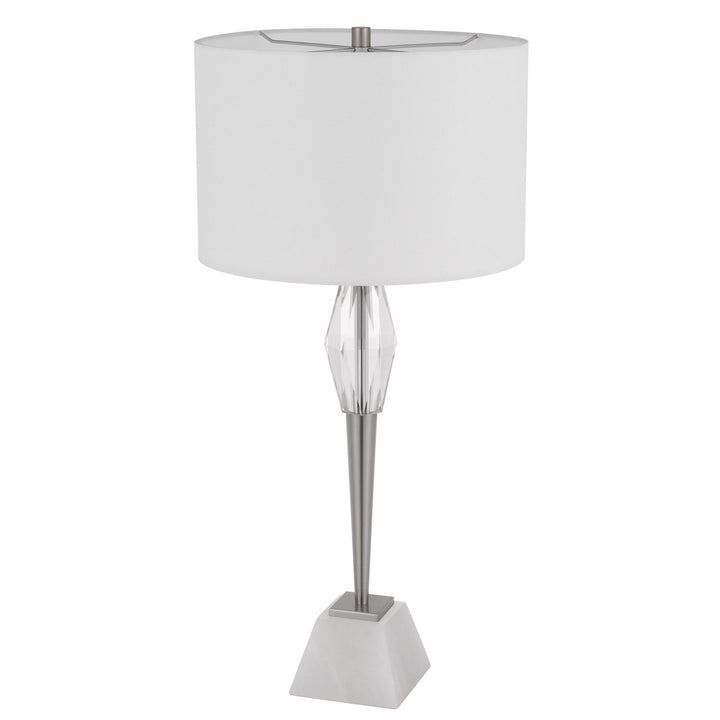 150W 3 Way Assen Metal Table Lamp With Crystal Font / Marble Base
