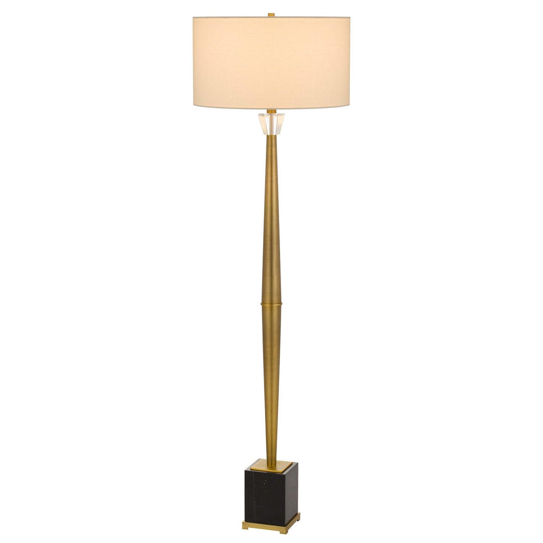 150W 3 Way Salford Metal Floor Lamp With Crystal Font / Marble Base