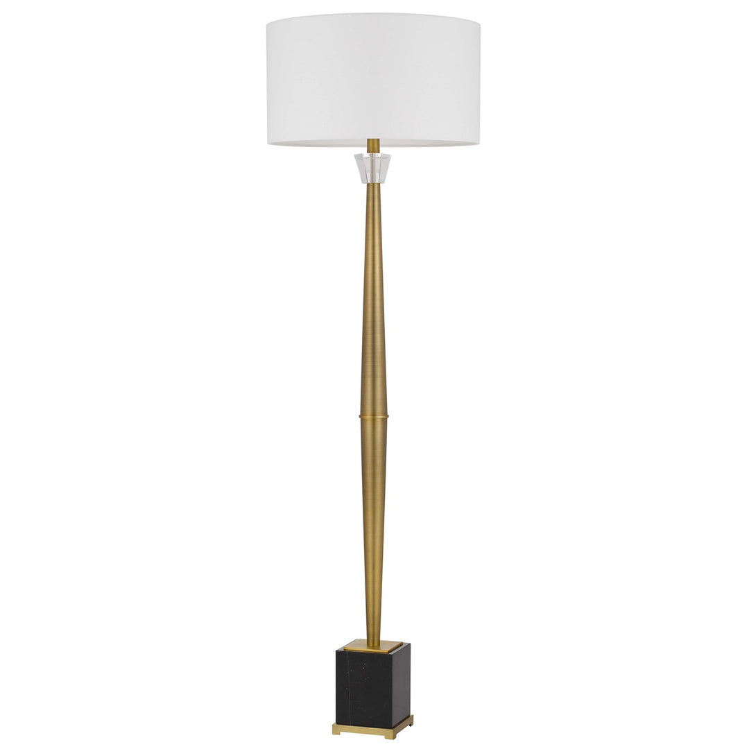 150W 3 Way Salford Metal Floor Lamp With Crystal Font / Marble Base