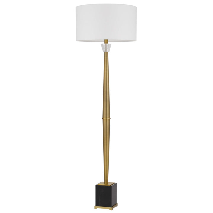 150W 3 Way Salford Metal Floor Lamp With Crystal Font / Marble Base