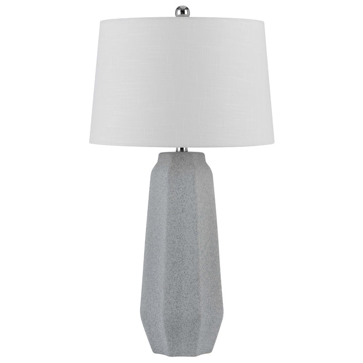 150W 3 Way Drayton Ceramic Table Lamp With Hardback Fabric Shade (Sold In Pairs) by CAL Lighting