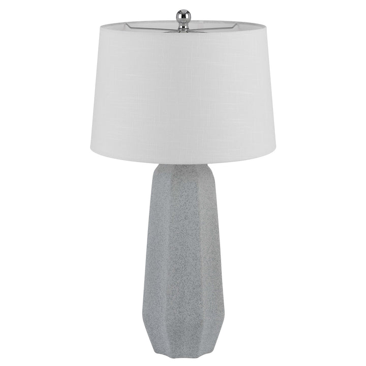 150W 3 Way Drayton Ceramic Table Lamp With Hardback Fabric Shade (Sold In Pairs)