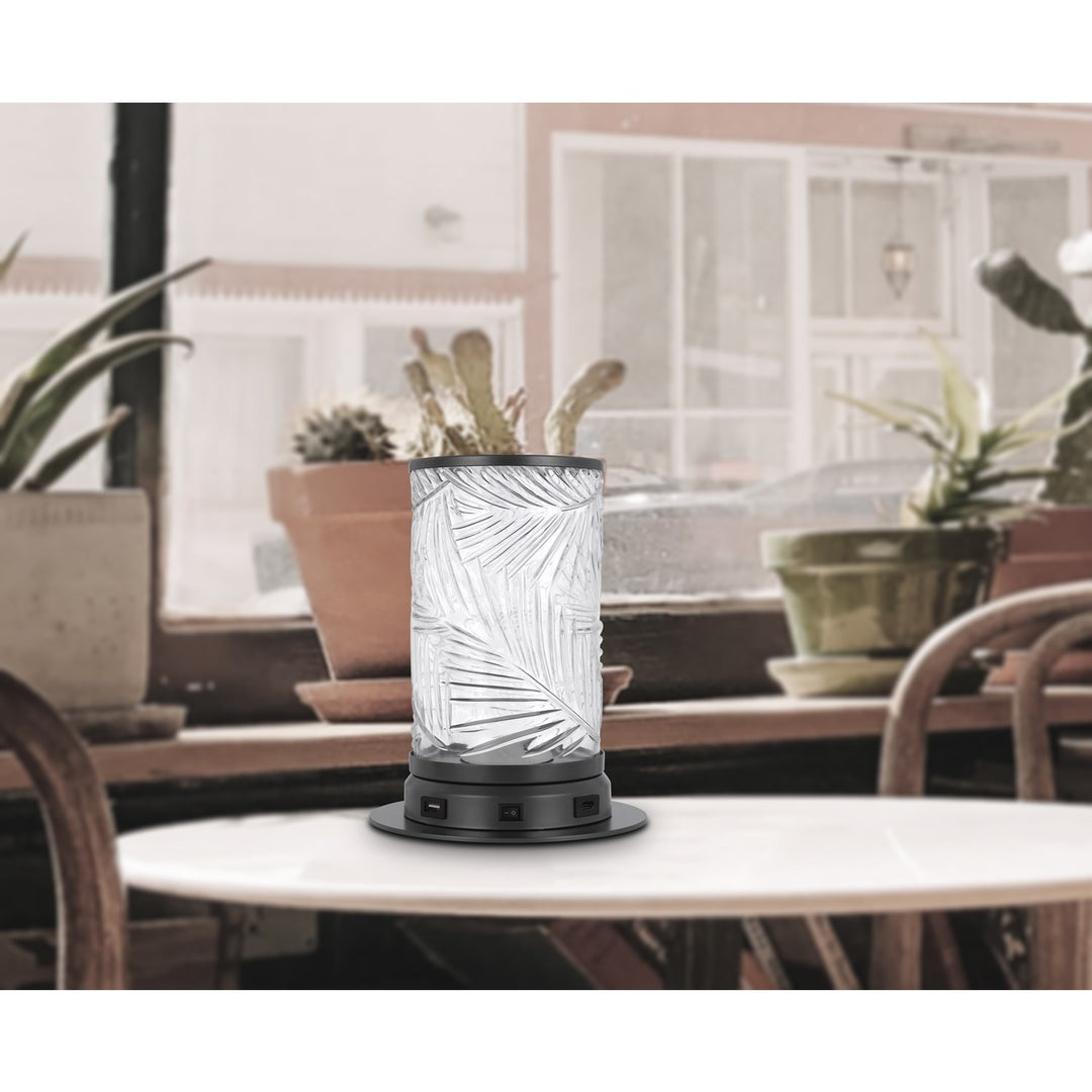 2W Carrington Integrated Led Accent Lamp With Glass Shade