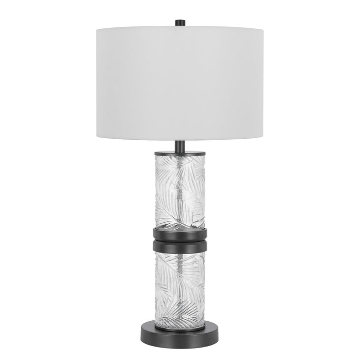 100W Carrington Metal/Glass Table Lamp With 4W Integrated Led Night Light by CAL Lighting